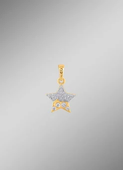 Sale Stern-Anhänger mit 20 Brillanten Damen Anhänger