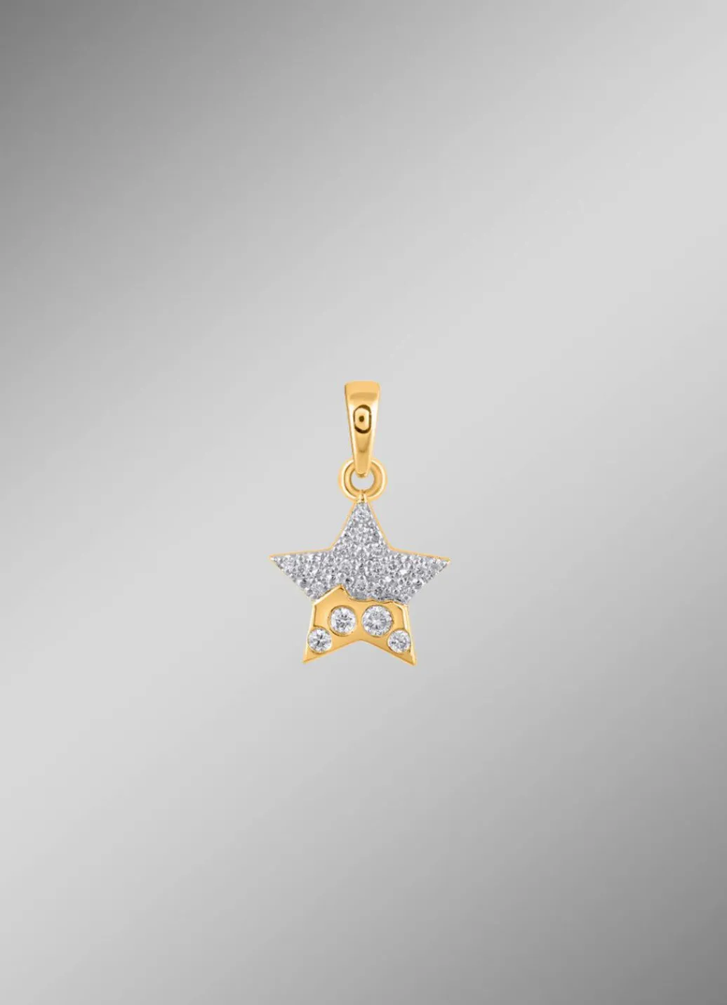 Sale Stern-Anhänger mit 20 Brillanten Damen Anhänger