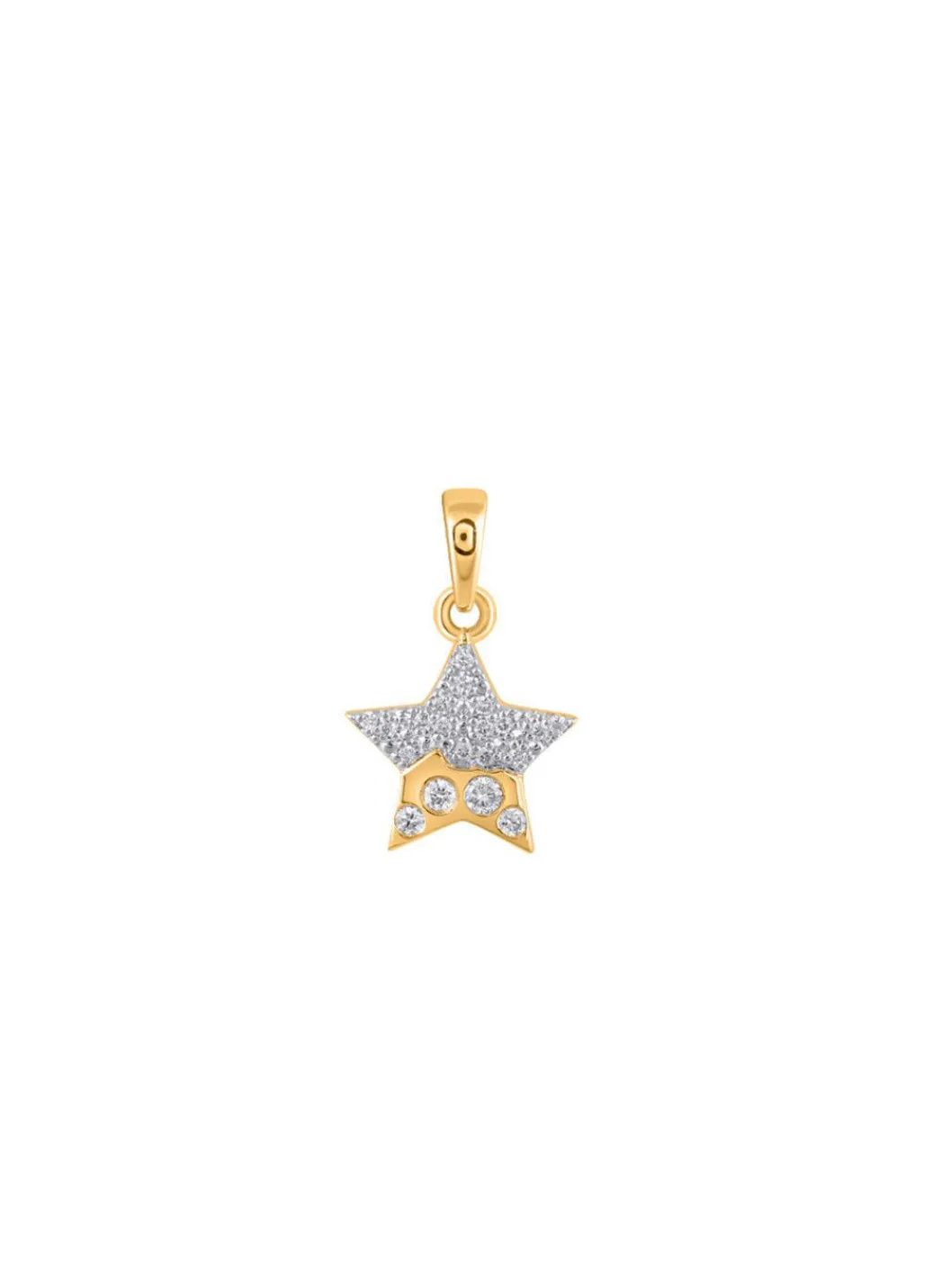 Sale Stern-Anhänger mit 20 Brillanten Damen Anhänger