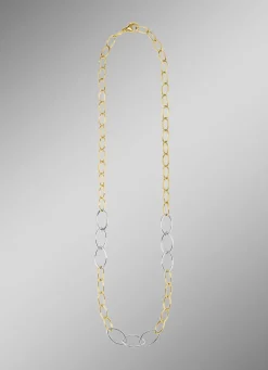 Stilvolle Eleganz: Halskette in Bicolor Damen Modeschmuck|Halsketten