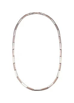 Outlet Stilvolle Halskette aus Titan mit Clipverschluss Damen Modeschmuck|Halsketten