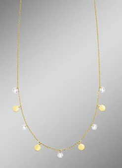 New Stilvolle Halskette mit Zirkonia Damen Halsketten