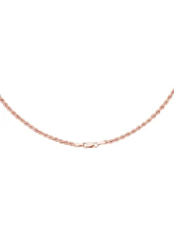 Hot Stilvolle Kordel-Halskette in Roségold Damen Halsketten