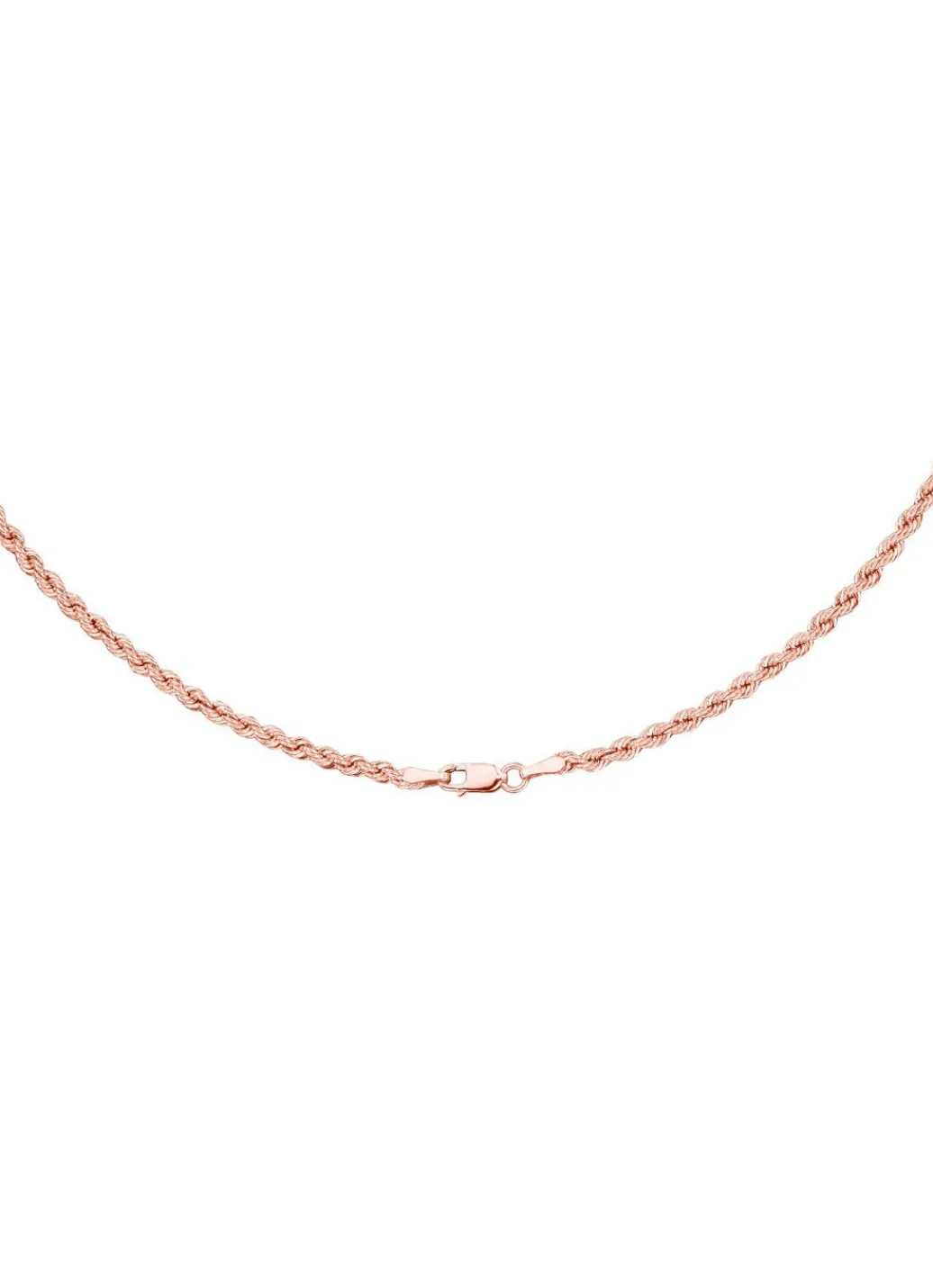 Hot Stilvolle Kordel-Halskette in Roségold Damen Halsketten