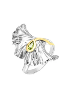 Sale Stilvoller Damenring mit echt Peridot Damen Ringe