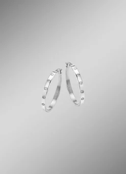 Sale Strahlende Creolen mit synth. Zirkonia für unvergessliche Momente Damen Ohrschmuck