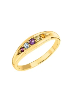 Strahlende Eleganz: Damenring mit echten Edelsteinen Damen Ringe