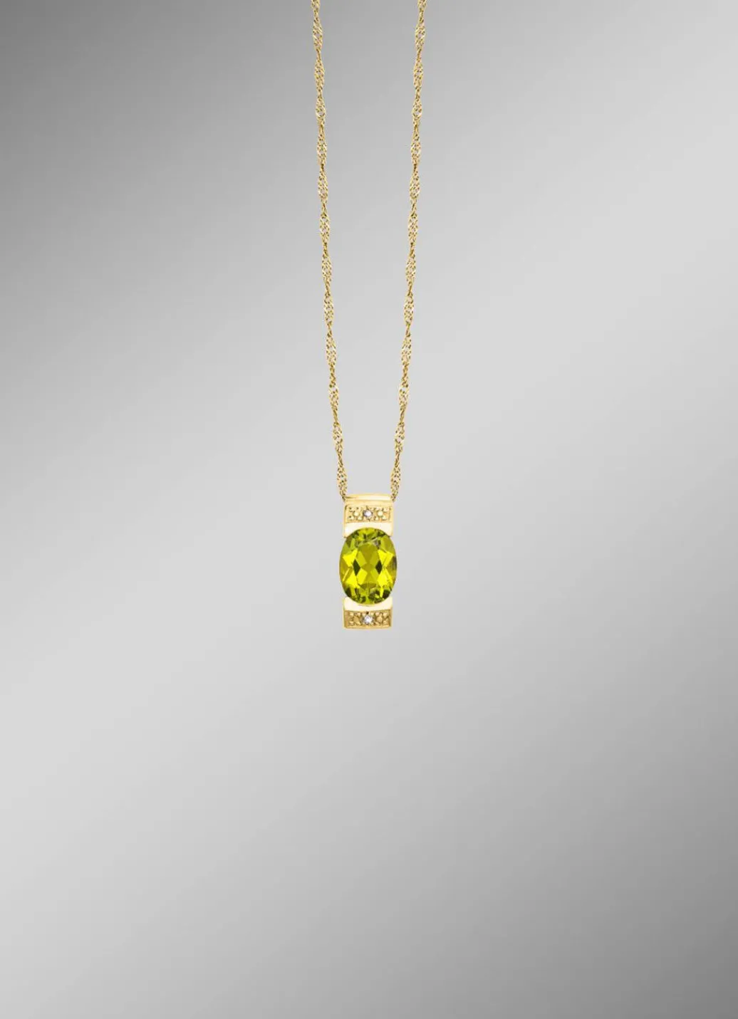 Best Strahlende Natürlichkeit – Anhänger mit Peridot und Diamanten Damen Anhänger