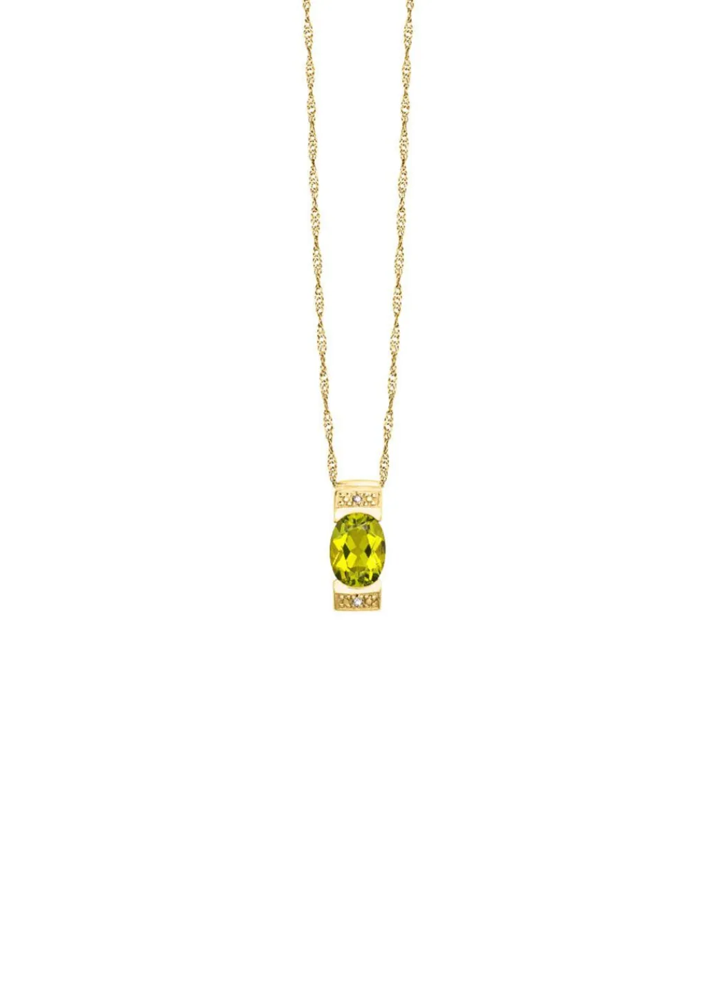 Best Strahlende Natürlichkeit – Anhänger mit Peridot und Diamanten Damen Anhänger