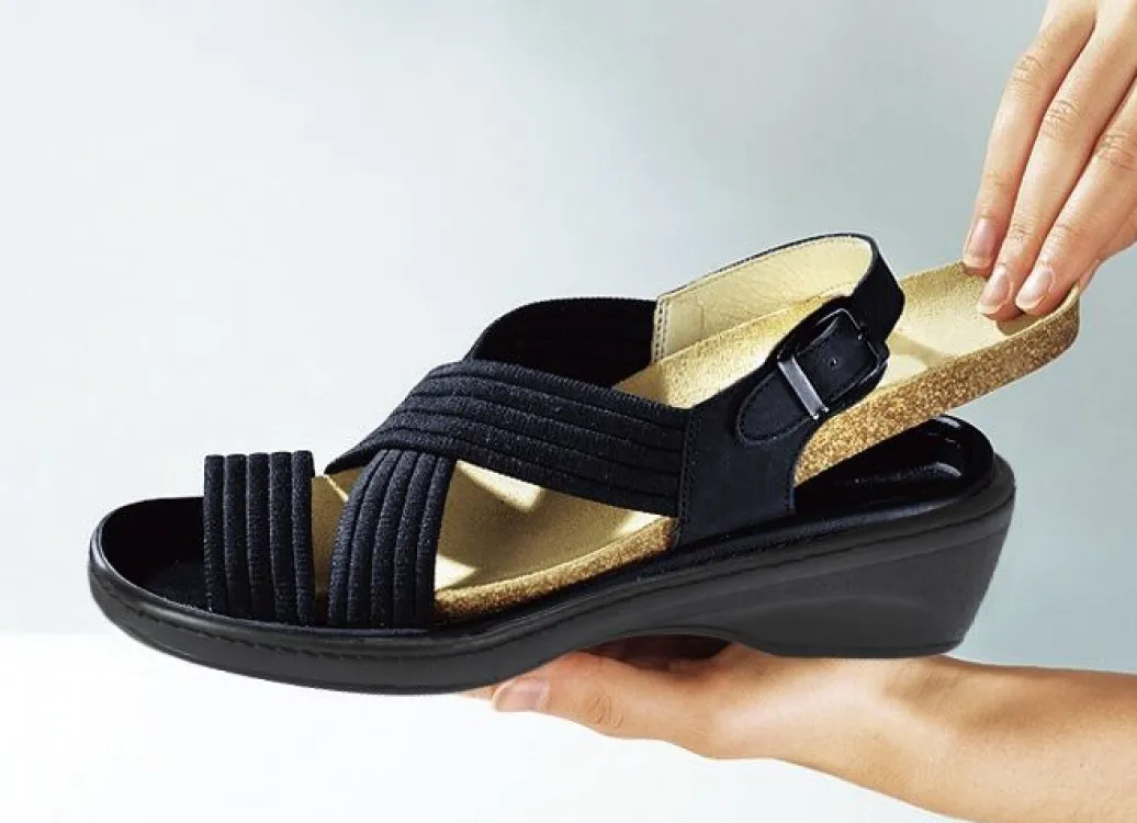 Sale Stretch-Bequem-Sandalette Damen Sneaker & Sportschuhe