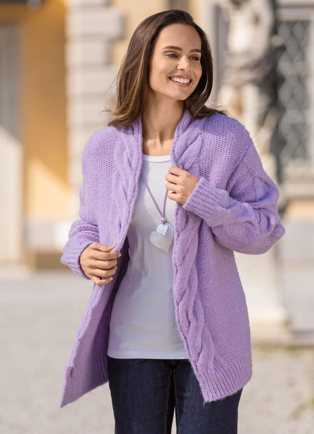 Best Strickjacke in Grobstrick Damen Strickjacken|Basics