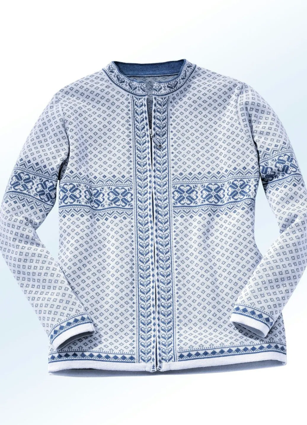 Sale Strickjacke in Jacquard-Dessin Damen Strickjacken
