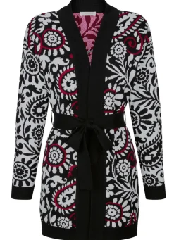 New Strickjacke in Jacquard-Dessin Damen Strickjacken