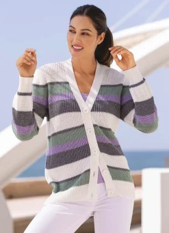 Strickjacke in Perlfang Damen Strickjacken