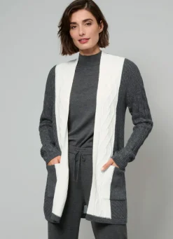 Online Strickjacke in Strukturmix Damen Strickjacken