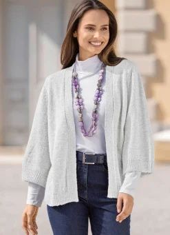Clearance Strickjacke mit Alpaka Damen Strickjacken|Basics