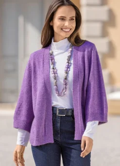 New Strickjacke mit Alpaka Damen Strickjacken|Basics