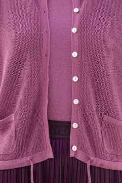Discount Strickjacke mit Bindebänder Damen Strickjacken
