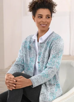 Best Strickjacke mit dekorativen Knöpfen Damen Strickjacken