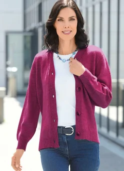 Hot Strickjacke mit flauschig weichem Griff Damen Strickjacken|Basics