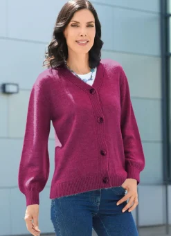 Hot Strickjacke mit flauschig weichem Griff Damen Strickjacken|Basics