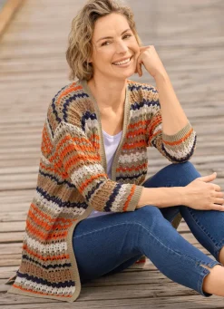 Best Strickjacke mit recycelter Baumwolle Damen Strickjacken
