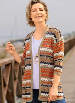 Best Strickjacke mit recycelter Baumwolle Damen Strickjacken