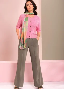 Strickjacke mit Schmuckknöpfen Damen Strickjacken
