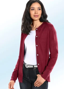 Clearance Strickjacke mit Schurwolle Damen Strickjacken|Basics