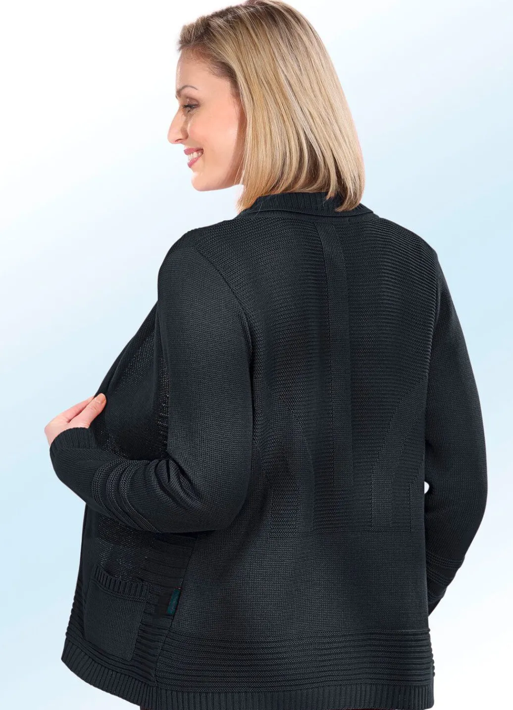 Discount Strickjacke mit Strukturen Damen Strickjacken|Basics