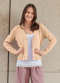 Discount Strickjacke mit supersoftem Griff Damen Strickjacken|Basics