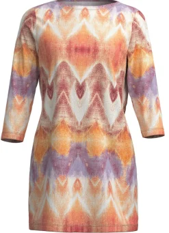 Damen Mona Tuniken|Pullover<Strick-Tunika in bedrucktem Feinstrick