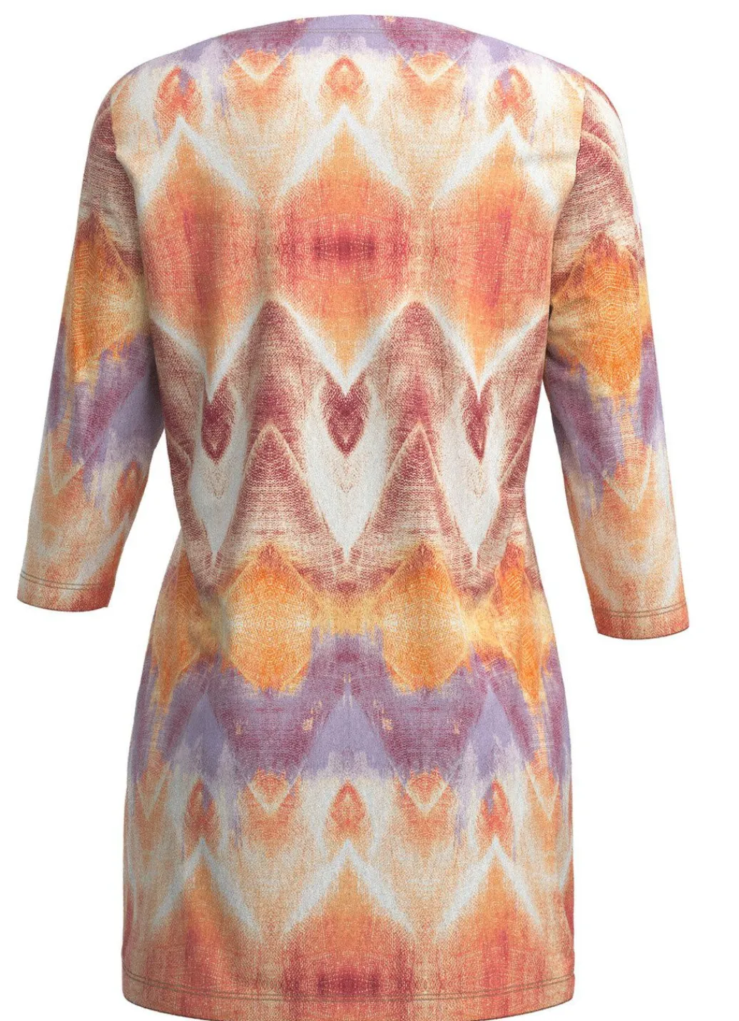 Damen Mona Tuniken|Pullover<Strick-Tunika in bedrucktem Feinstrick
