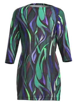 Damen Mona Tuniken|Pullover<Strick-Tunika in Feinstrick