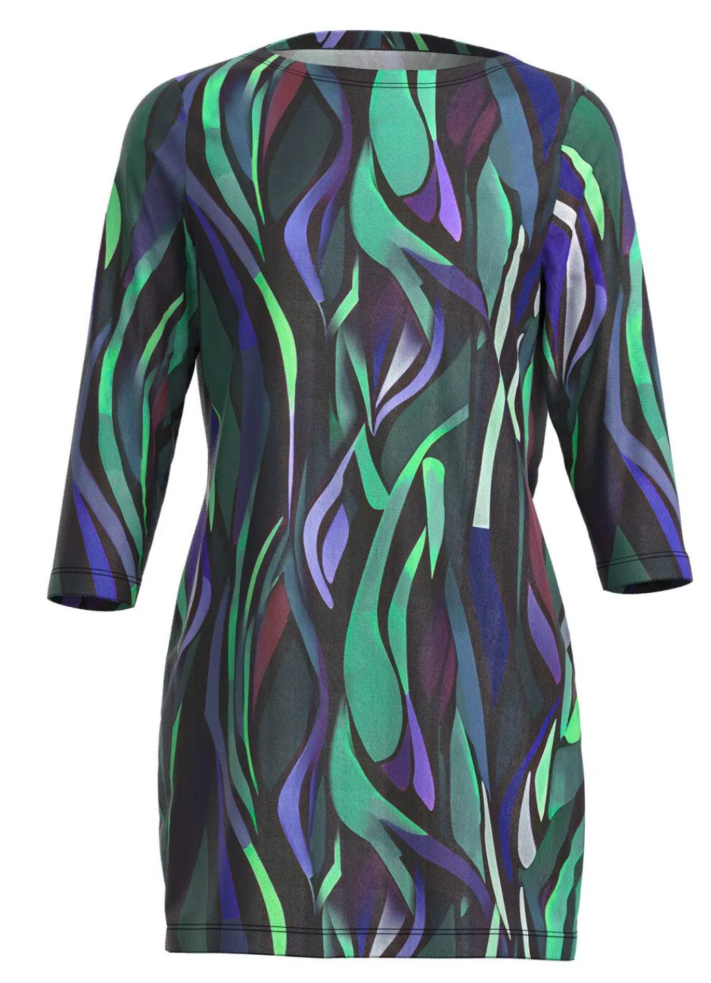 Damen Mona Tuniken|Pullover<Strick-Tunika in Feinstrick
