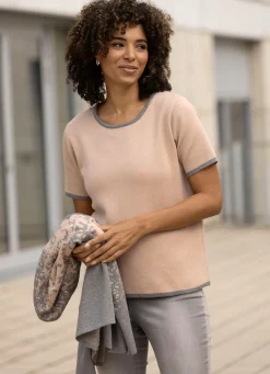 Online Strick-Twinset in Jacquard-Dessin Damen Stricksets