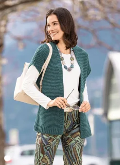 Outlet Strickweste mit Alpaka Damen Strickwesten|Basics