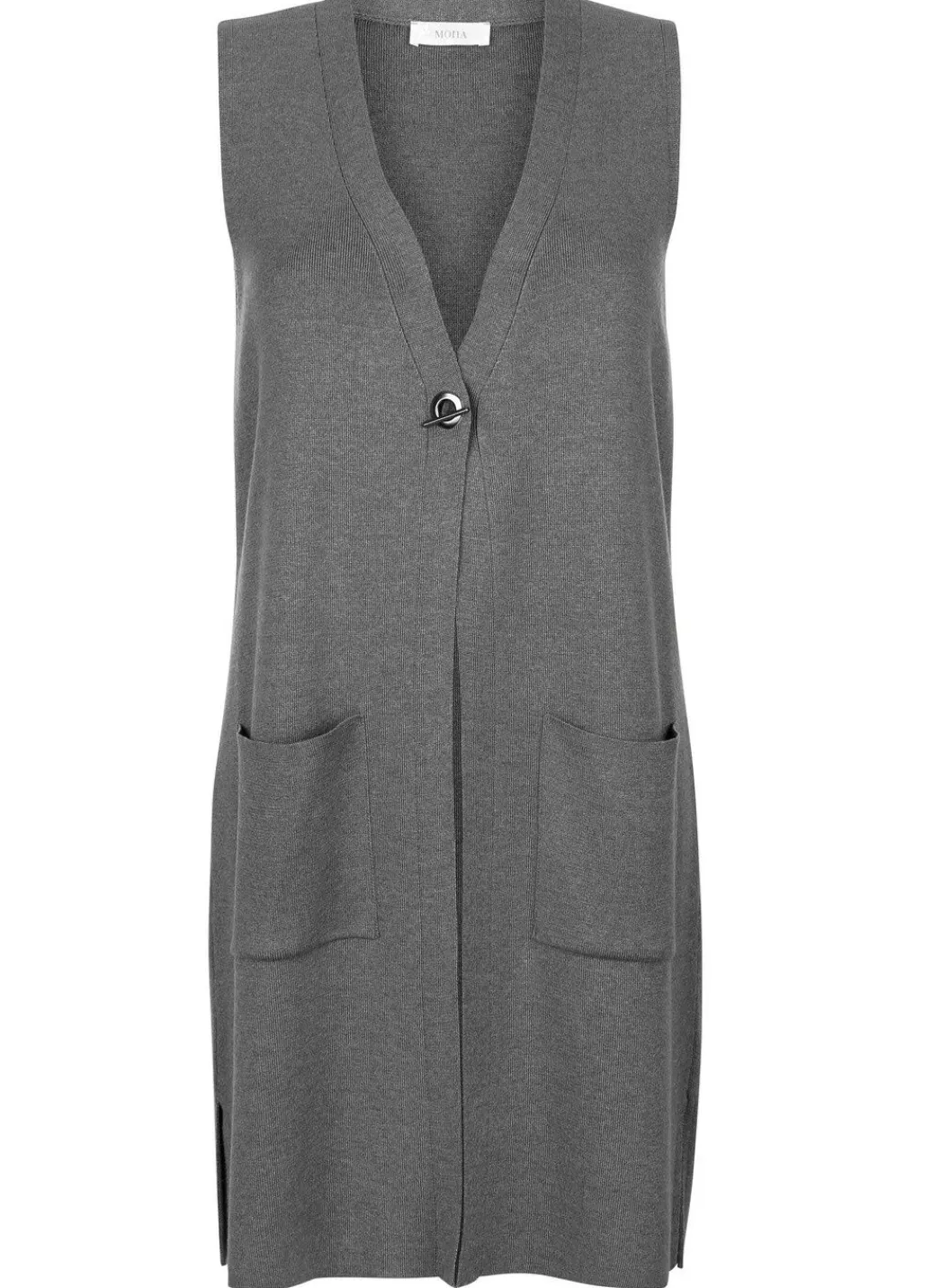 Strickweste mit dekorativem Verschluss Damen Strickwesten|Basics