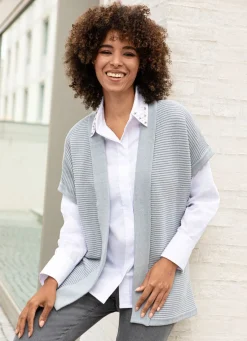 Best Strickweste mit Strukturmuster Damen Strickwesten|Basics
