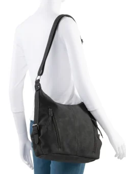 Outlet Tasche aus weichem, dezent schattiertem Synthetik Handtaschen