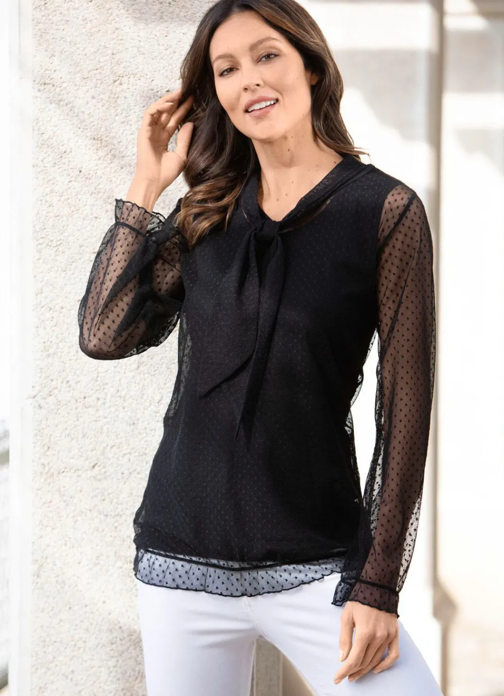 New 2-teiliges Set bestehend aus Shirt und Trägershirt Damen Langarm