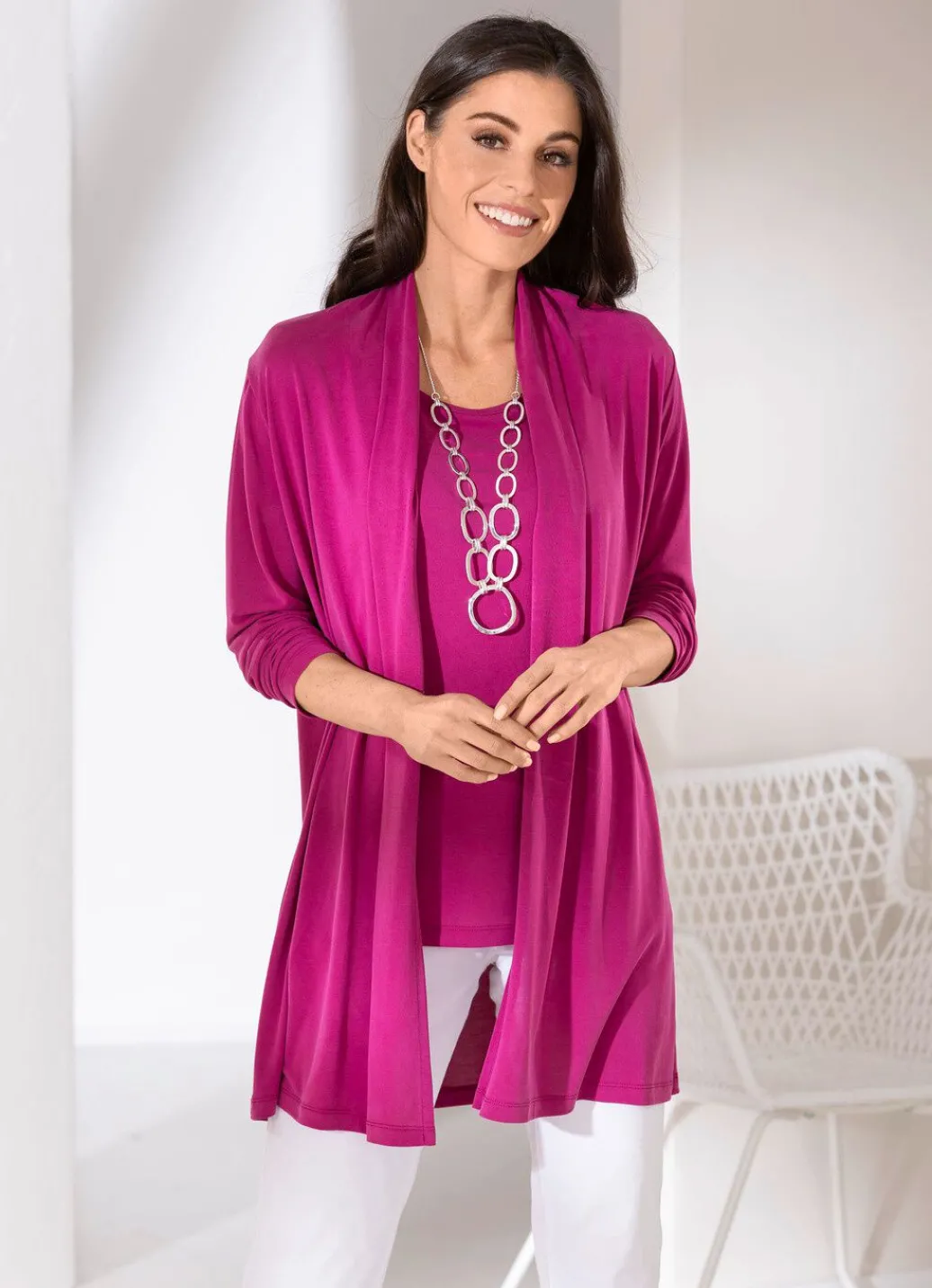 Online 2-teiliges Set bestehend aus Shirtjacke und Trägershirt Damen Sets