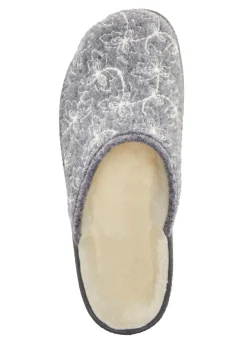 Hot Textil-Pantoffel mit schöner Stickerei Damen Hausschuhe
