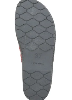 Textil-Pantoffel mit schöner Stickerei Damen Hausschuhe