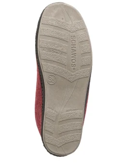 Textil-Stiefelette mit zwei praktischen Klettspangen Damen Hausschuhe