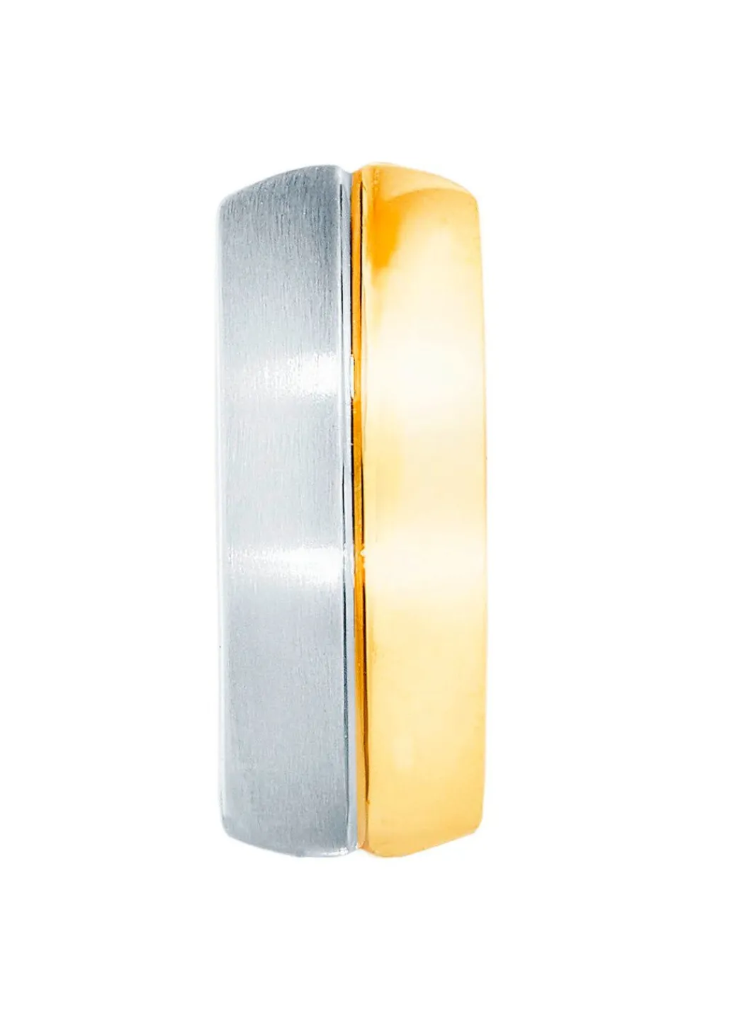 Tolle Klappcreolen in Bicolor, Hochglanz/satiniert Damen Ohrschmuck|Modeschmuck