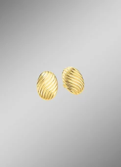 Best Tolle Ohrstecker mit Rillendesign Damen Ohrschmuck