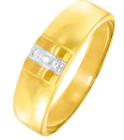 Clearance Toller Damenring in Bicolor mit Diamant Damen Ringe