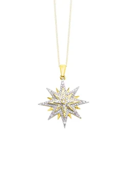 Online Toller Stern-Anhänger mit Brillanten und Diamanten Damen Anhänger