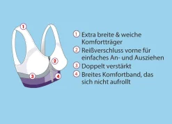 Traum-BH mit Reißverschluss, 5er-Set Damen Bh Ohne Bügel